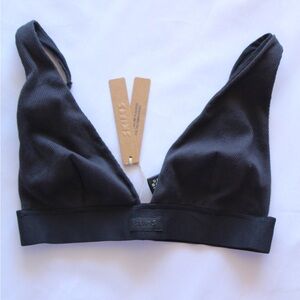 SKIMS Cotton Rib Plunge Bralette Bralette